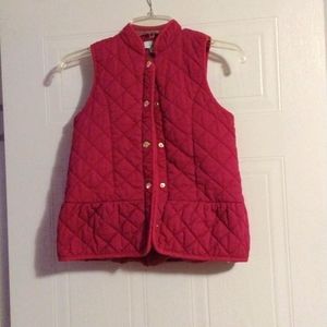 Crown & Ivy girls EUC quilted vest size L 10/12
